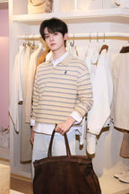 2026 New Model GS Logo Striped Long-Sleeved Polo Shirt (CC993-A70)