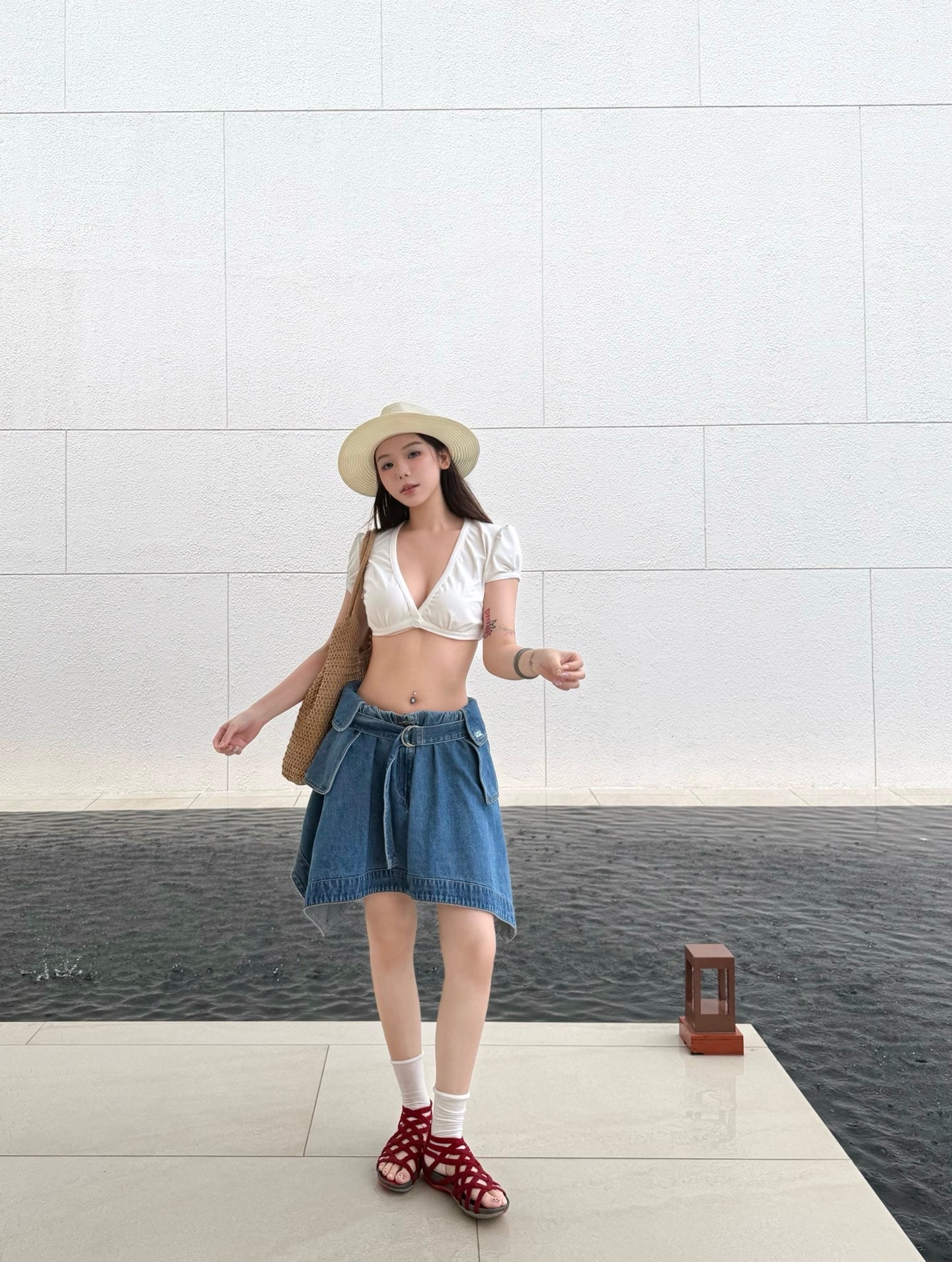 2026 Women's GS Denim Half-Dress (DD125)