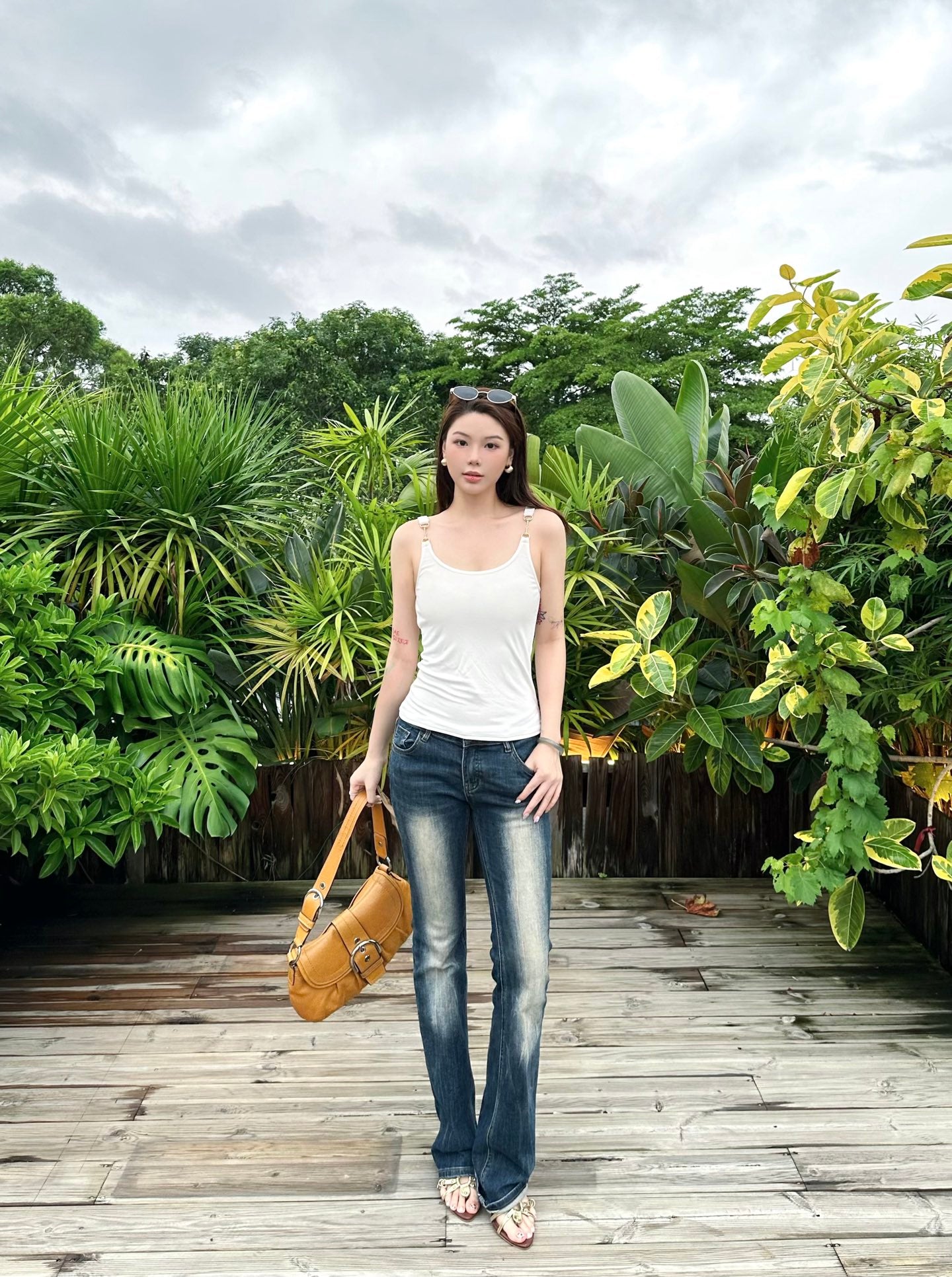 2026 Women's GS Shoulder Strap Blouse (DD141)