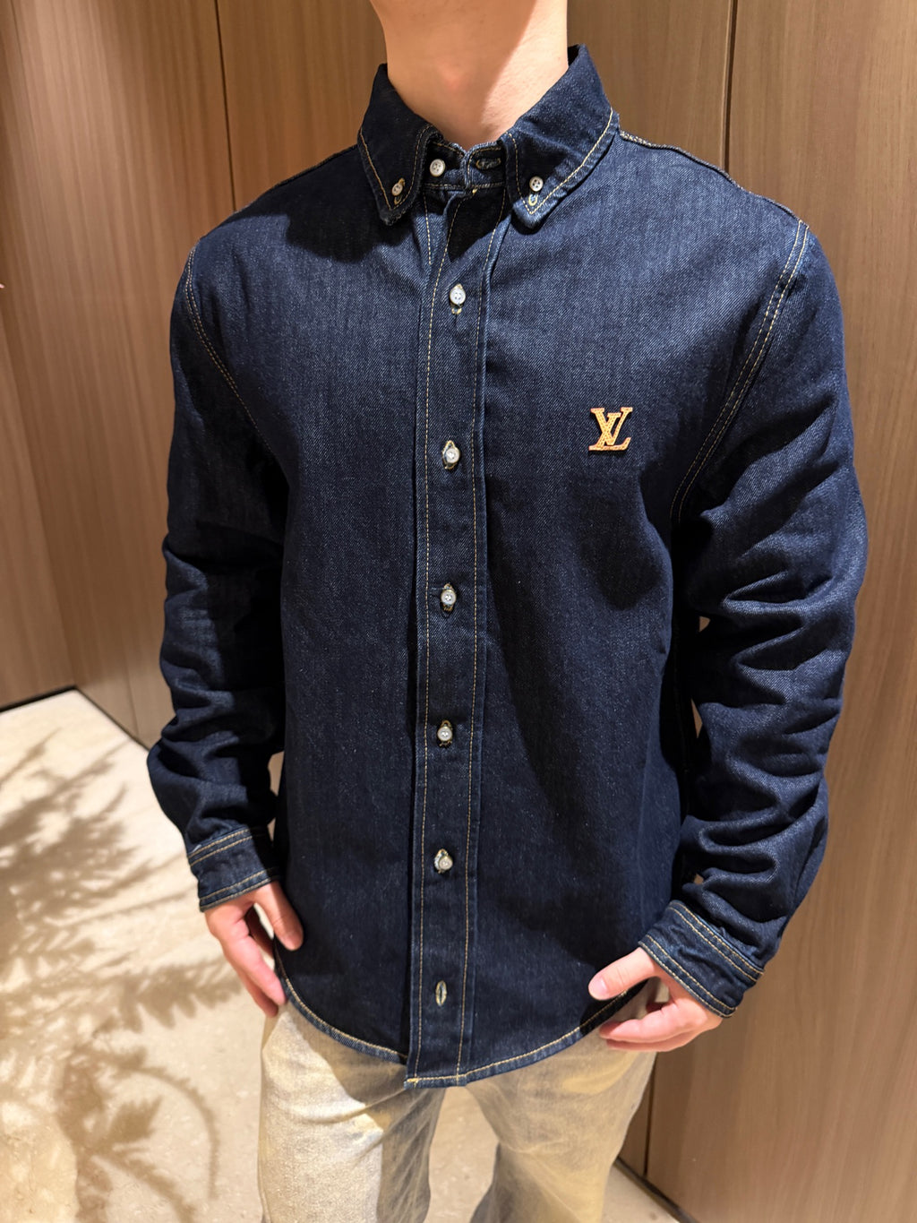 2026 new model GS logo denim shirt (BB884-B30)