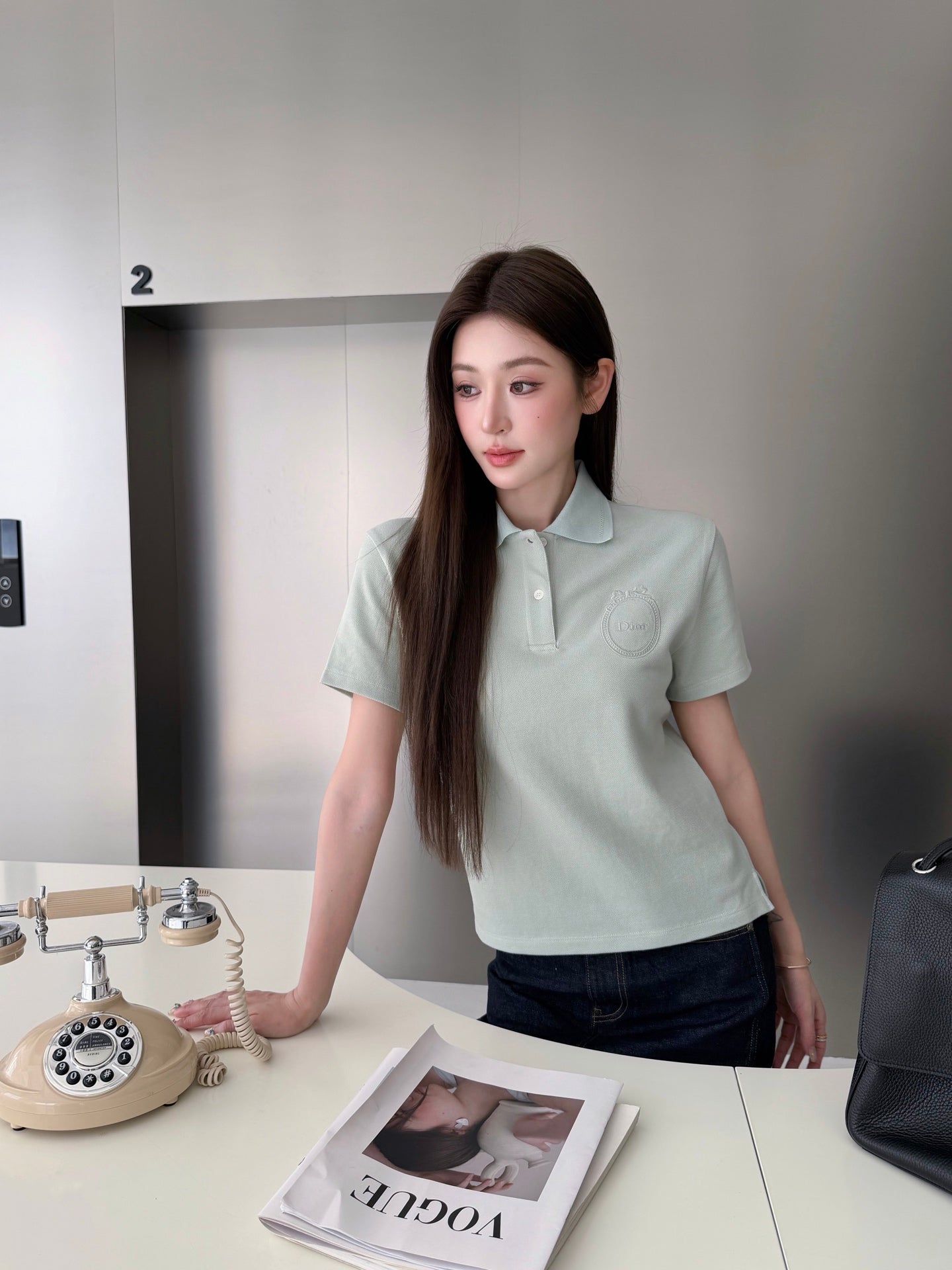 2026 Women's GS Badge Embroidered Polo Shirt (FF759)