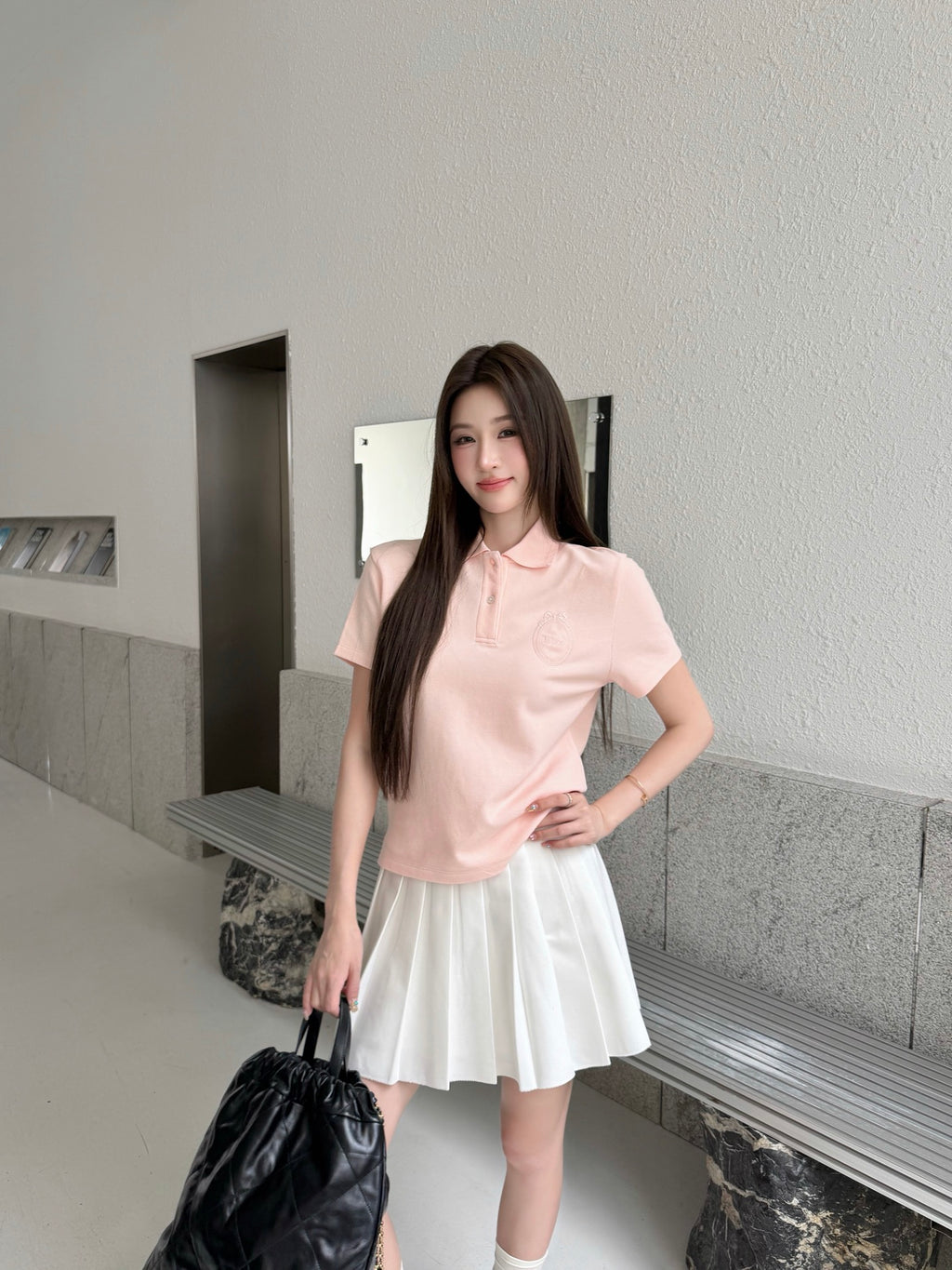 2026 Women's GS Badge Embroidered Polo Shirt (FF759)