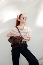 2026 Women's GS Logo Striped Long-Sleeve Polo Shirt (FF753)