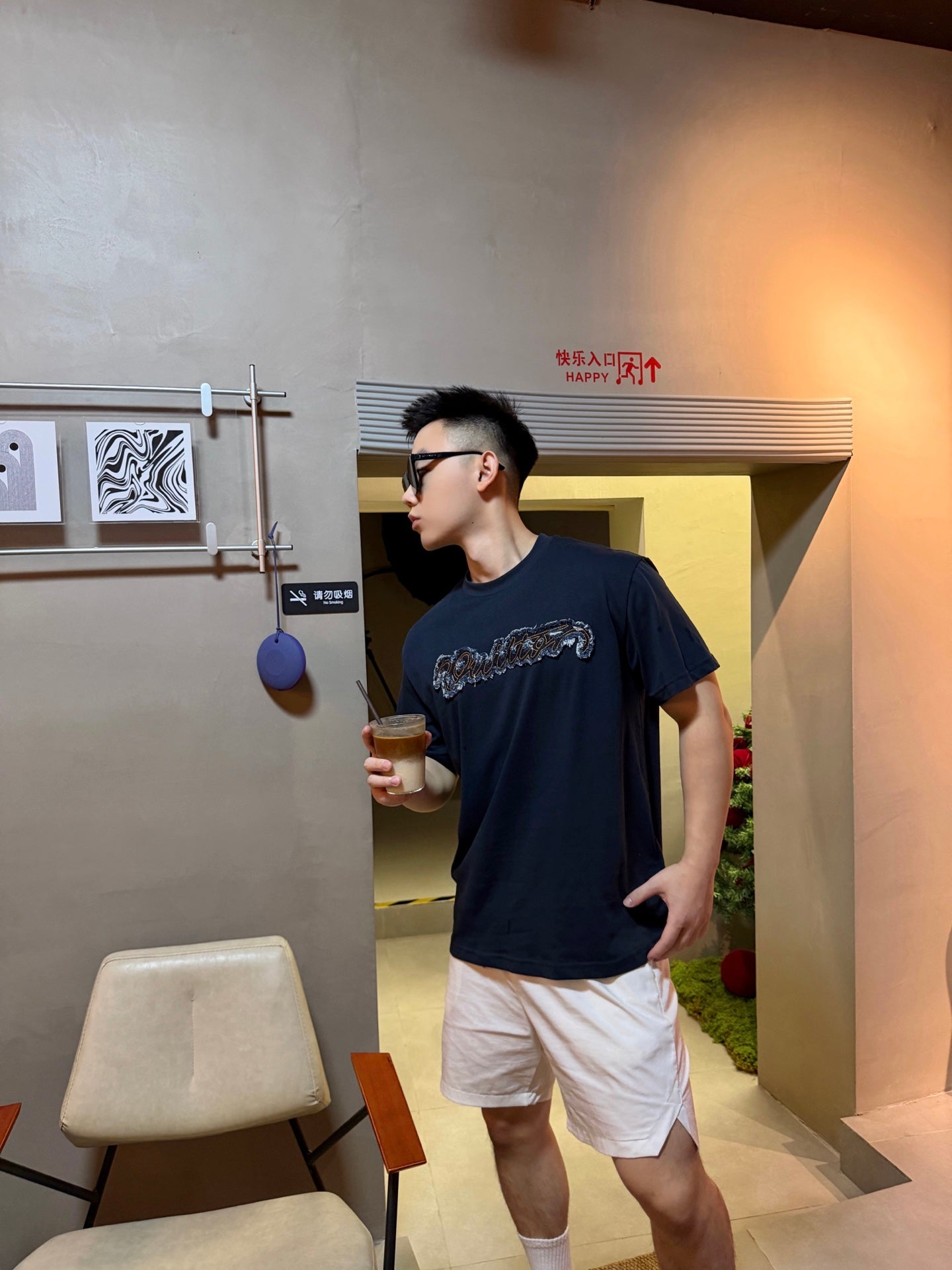 2026 New Model GS Logo Denim Short Sleeve (BB889-A20)