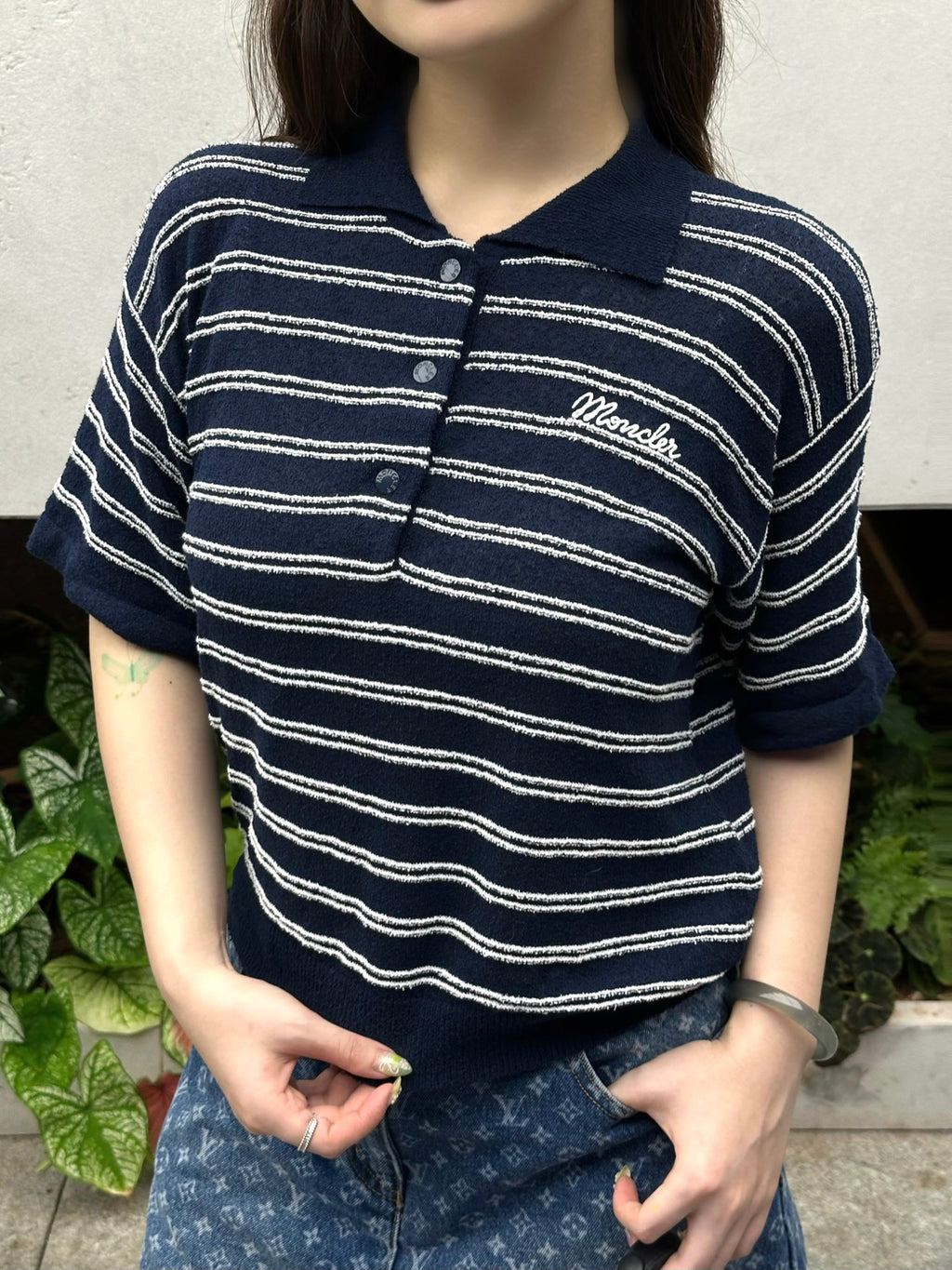 2026 Women's GS Logo Polo Neck Knit Sweater (DD142)