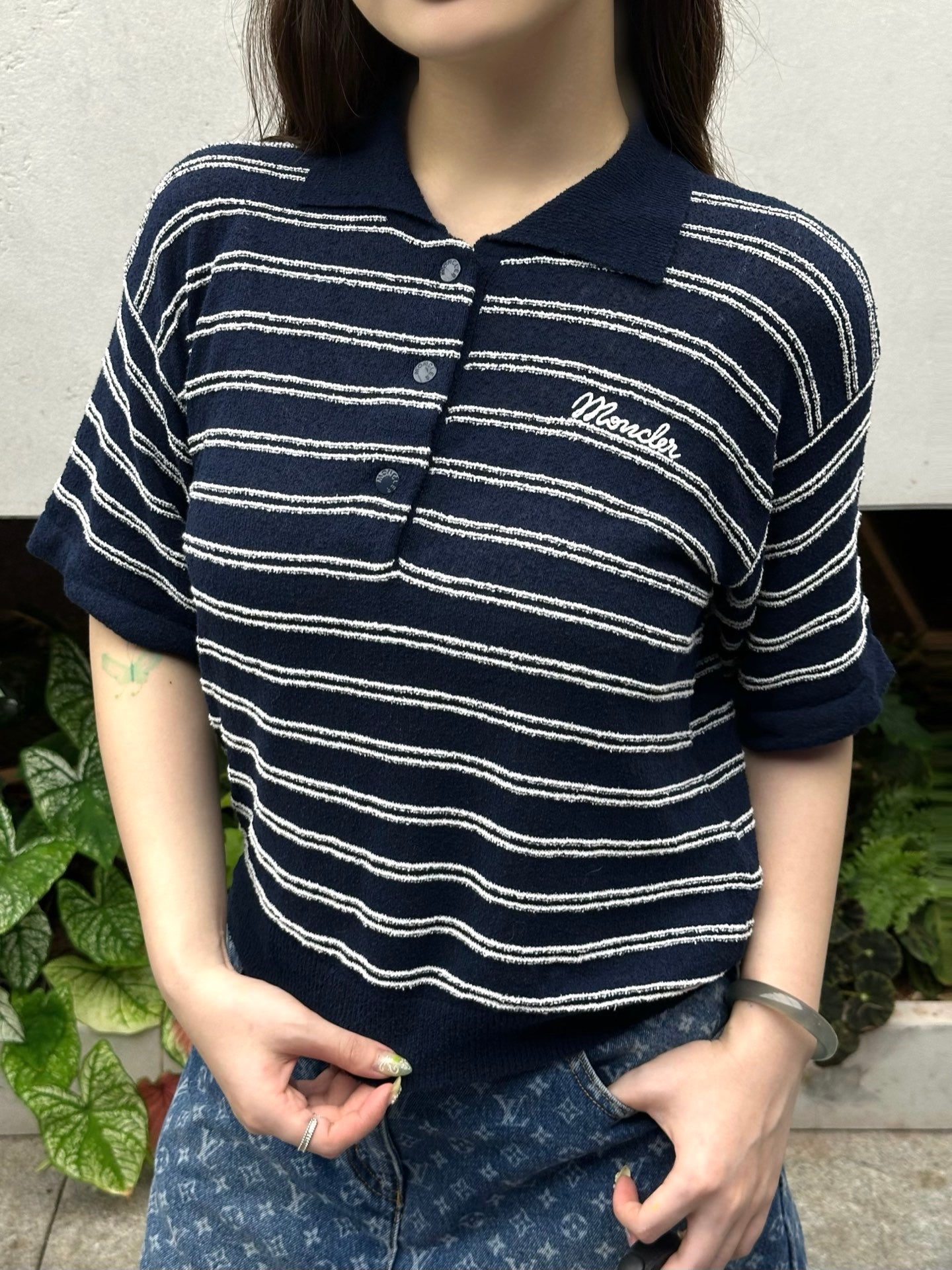 2026 Women's GS Logo Polo Neck Knit Sweater (DD142)