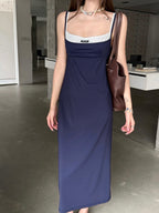 2026 Women's GS Color-Contrasting Dress (FF779)