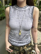 2026 Women's GS Fake Two-Piece Logo Print Tank Top (EE442)