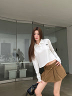 2026 Women's GS Logo Metal Belt Short Dress (FF766)