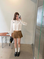2026 Women's GS Logo Metal Belt Short Dress (FF766)