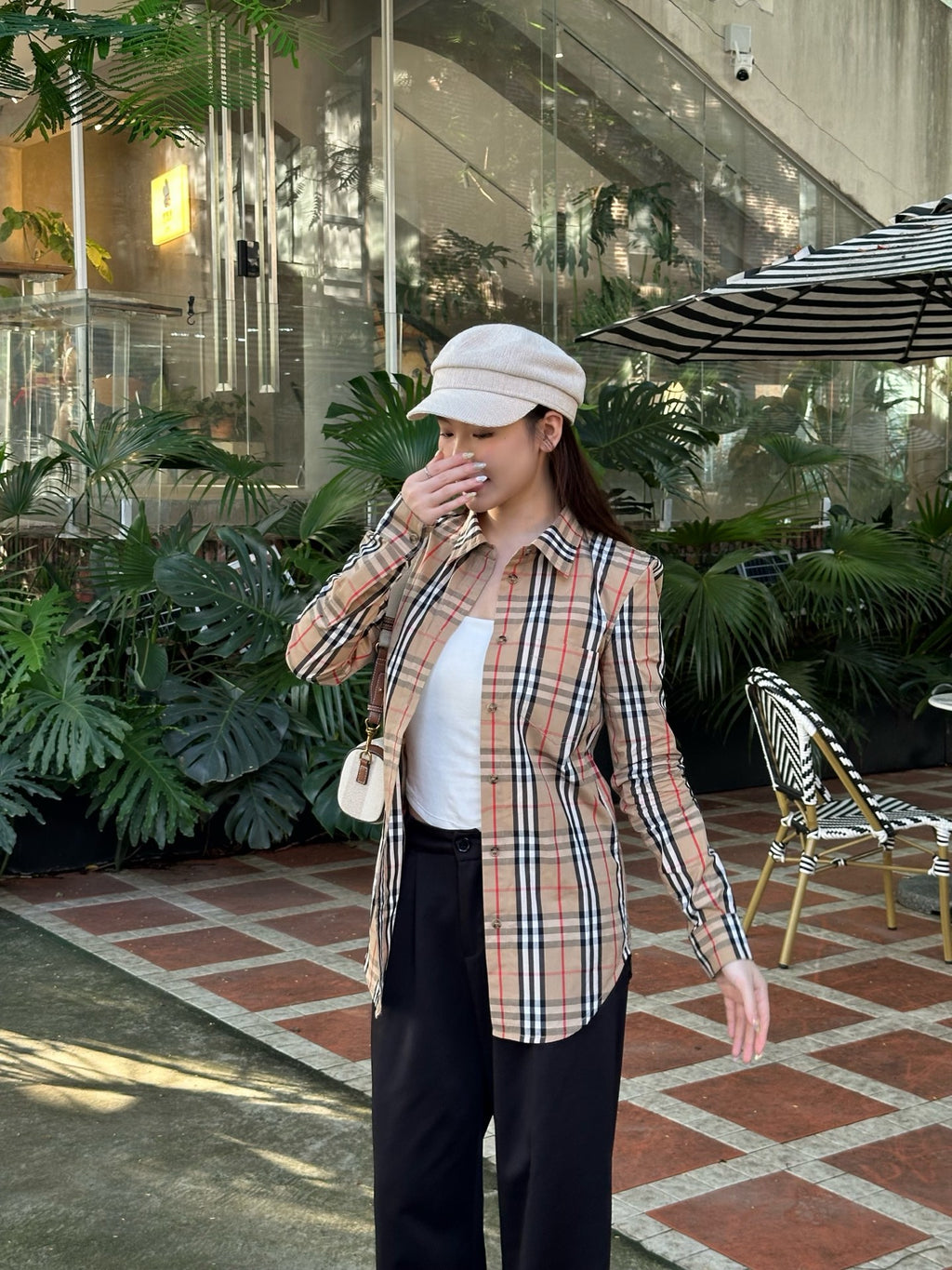 2026 Women's GS Check Shirt (DD157)