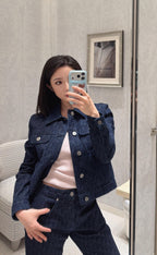 2026 Women's GS Full-Print Denim Jacket (DD140)