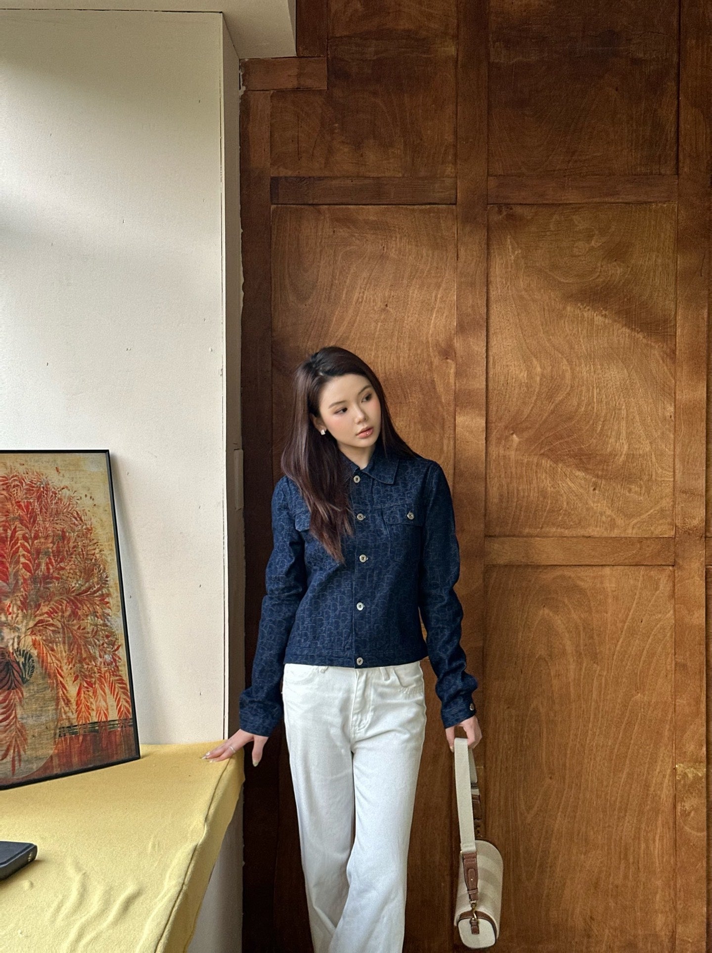 2026 Women's GS Full-Print Denim Jacket (DD140)