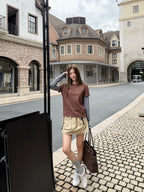 2026 Women's GS Logo Striped Fake Two-Piece Long-Sleeved (FF798)