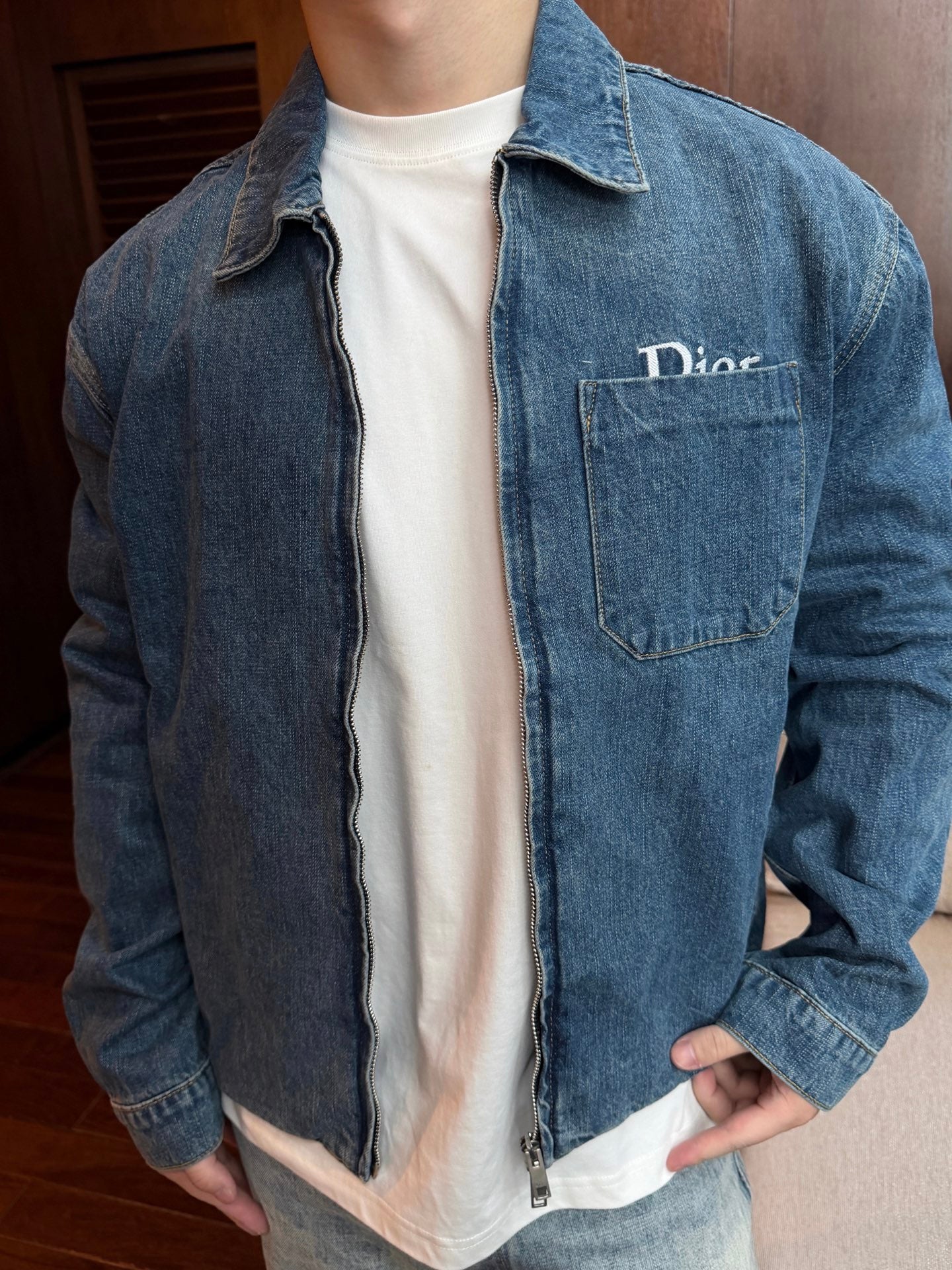 2026 New Style GS Embroidered Zipper Denim Jacket (BB865-B80)
