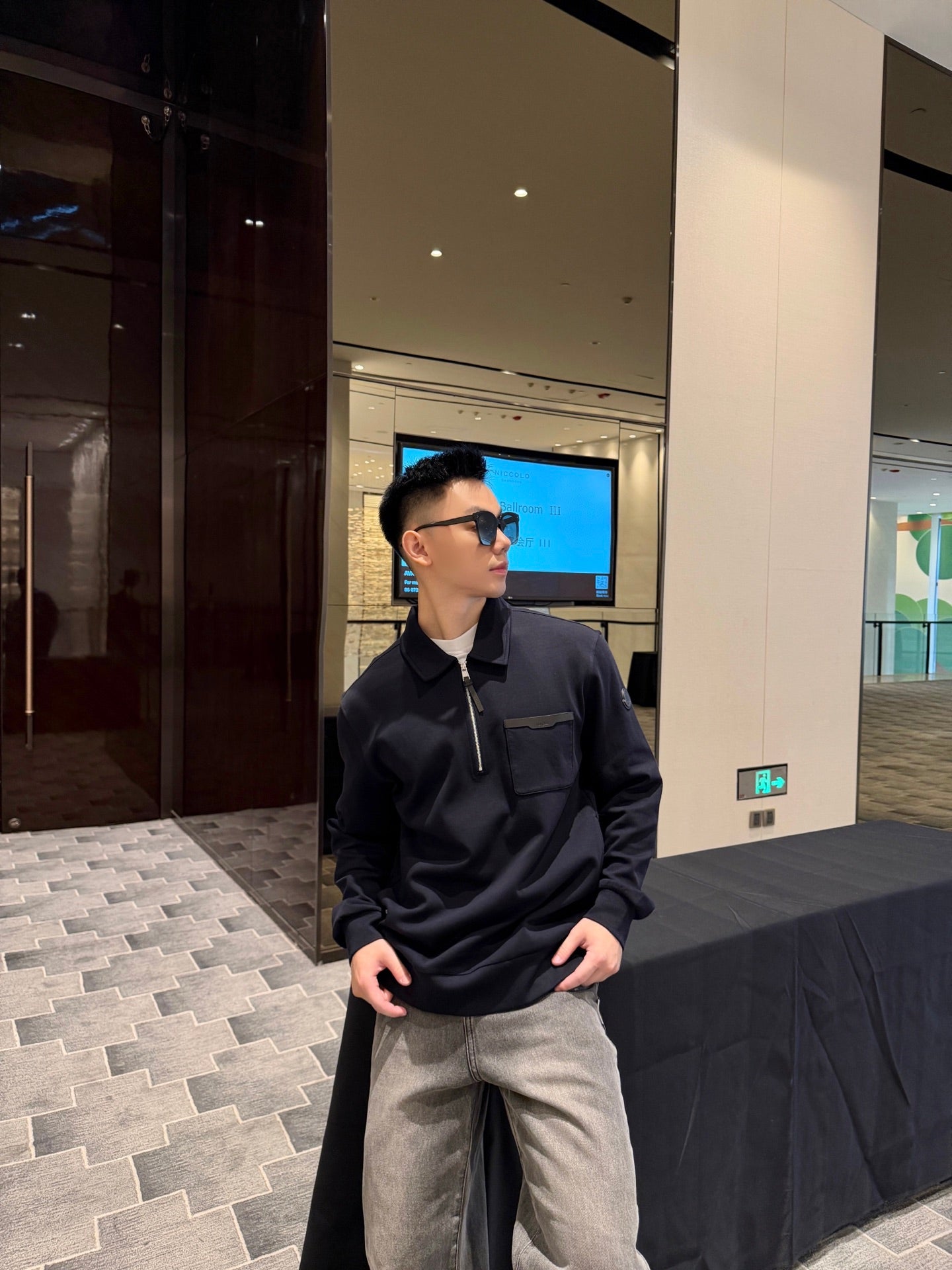 2026 New Model GS  Logo Half-Zip Jacket (AA664-A90)