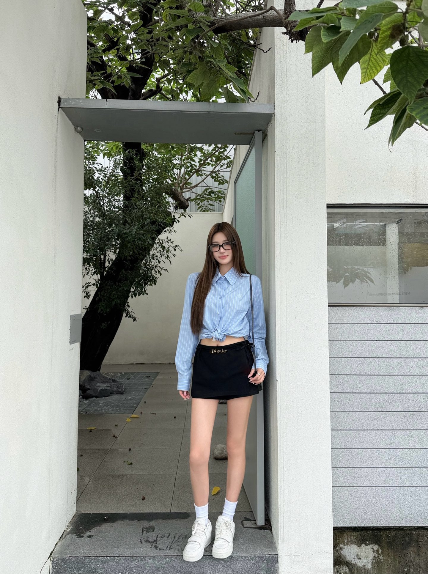 2026 Women's GS Letter Metal Short Skirt (FF781)