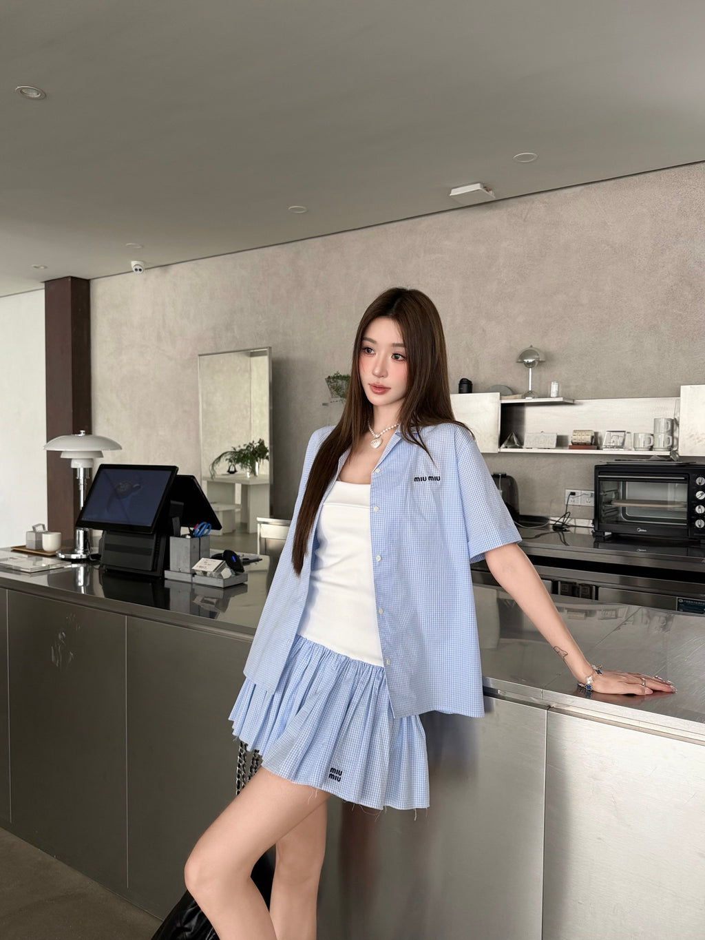 2026 Women's GS Logo Checkered Dress (FF774)