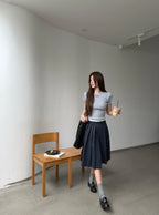 2026 Women's GS Logo Embroidered Pleated Skirt (FF775)