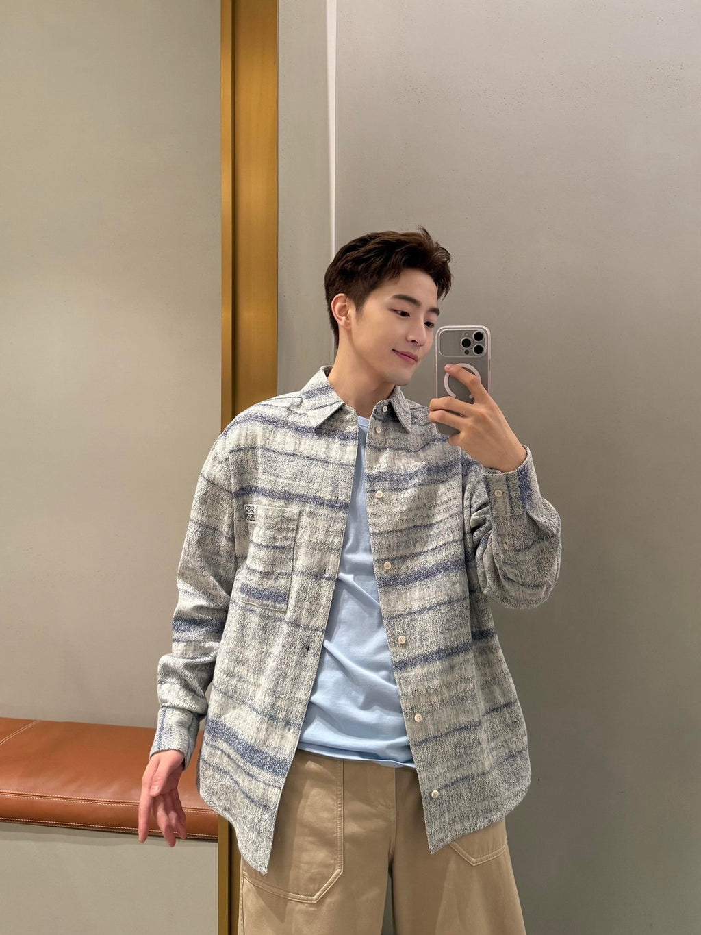 2026 New Style GS Embroidered Denim Shirt (BB873-B45)