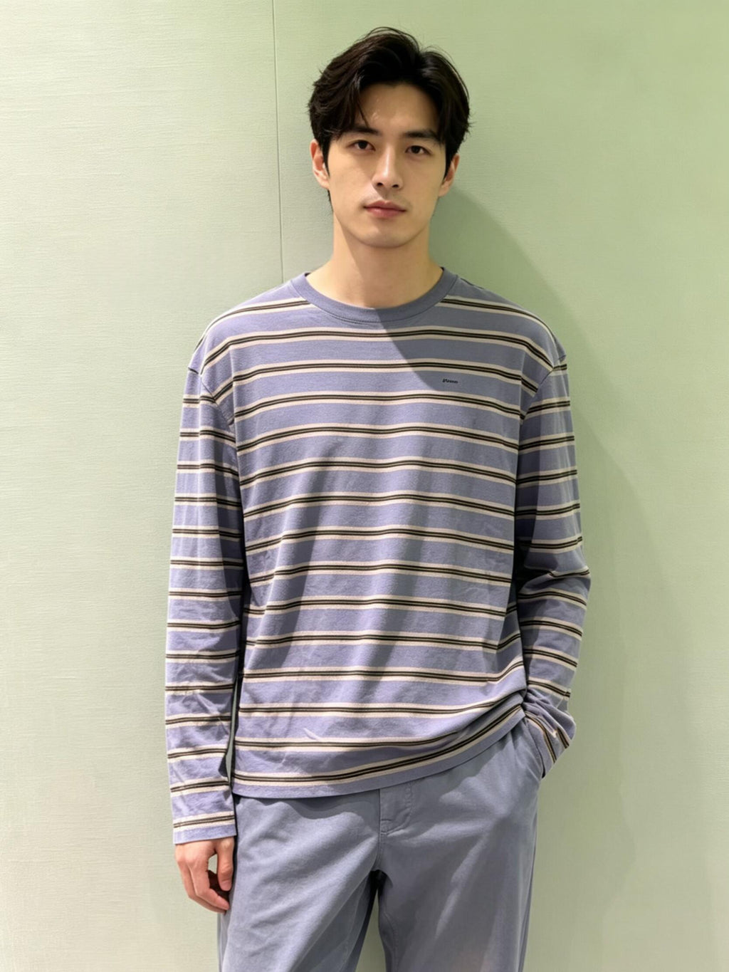 2026 New Model GS Embroidered Striped Long-Sleeve Shirt (CC7006-A70)