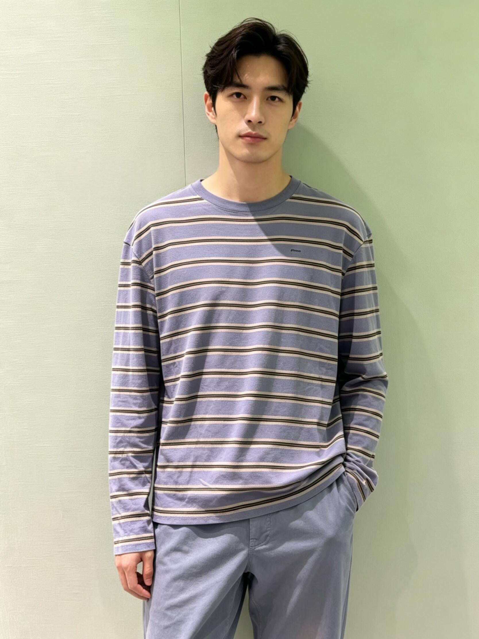 2026 New Model GS Embroidered Striped Long-Sleeve Shirt (CC7006-A70)