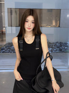2026 Women's GS Metal Shoulder Strap Tank Top (FF783)