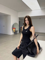 2026 Women's GS Metal Shoulder Strap Tank Top (FF783)
