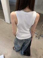 2026 Women's GS Metal Shoulder Strap Tank Top (FF783)