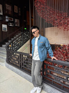 2026 New GS Embroidered Logo Denim Jacket (BB894-B65)