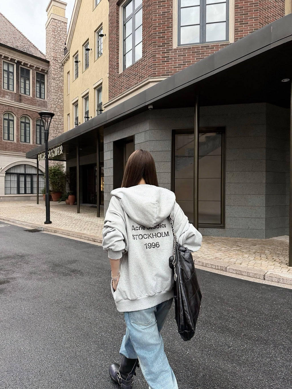 2026 Women's GS Printed Vintage Logo Hooded Sweatshirt (FF761)