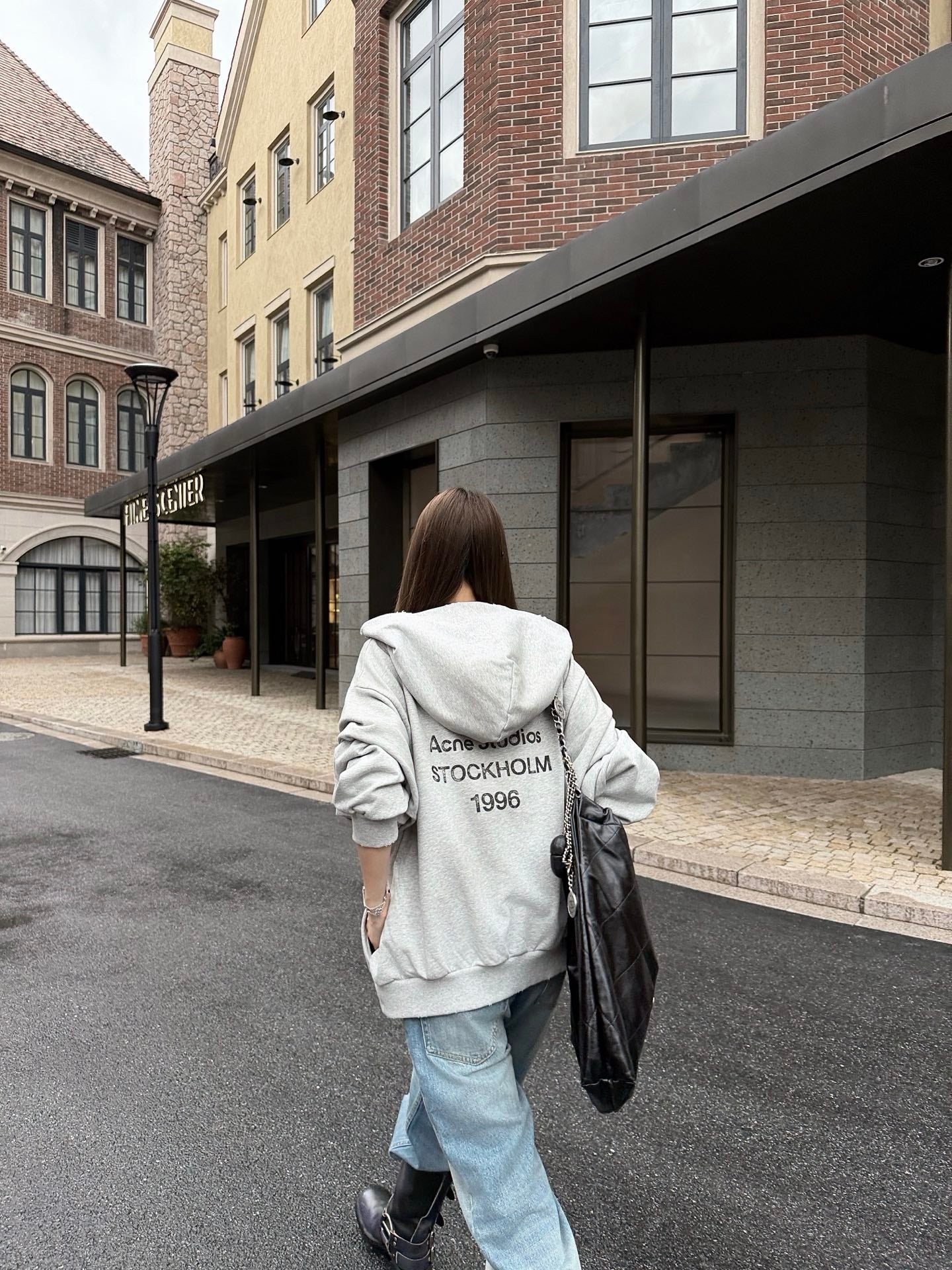 2026 Women's GS Printed Vintage Logo Hooded Sweatshirt (FF761)