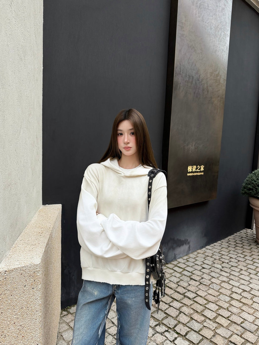 2026 Women's GS Printed Vintage Logo Hooded Sweatshirt (FF761)