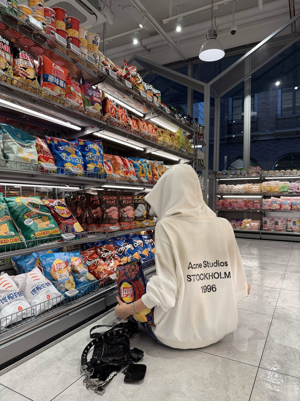 2026 Women's GS Printed Vintage Logo Hooded Sweatshirt (FF761)