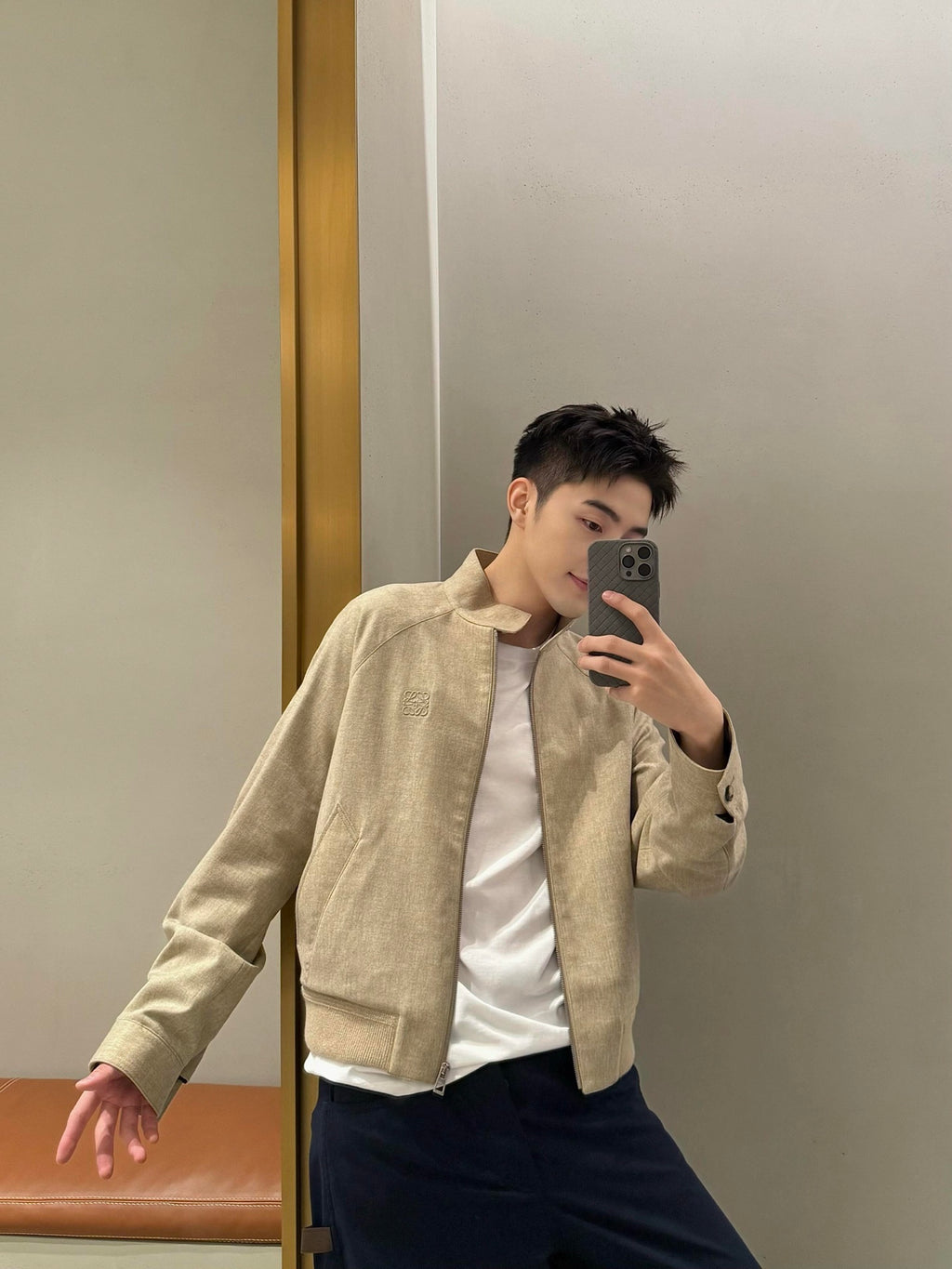 2026 New Style GS Embroidered Wool Zip Jacket (AA503-B90)