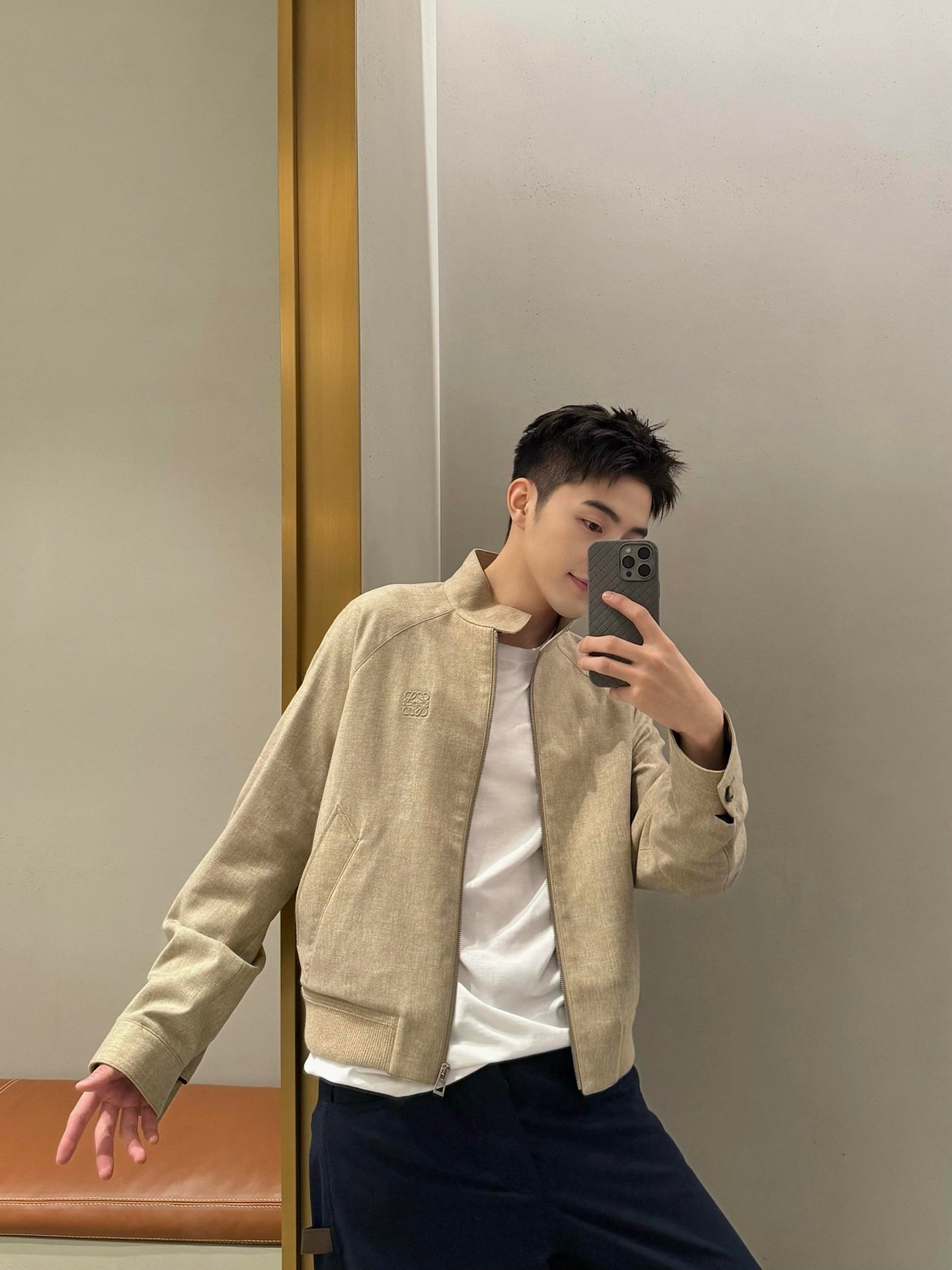 2026 New Style GS Embroidered Wool Zip Jacket (AA503-B90)