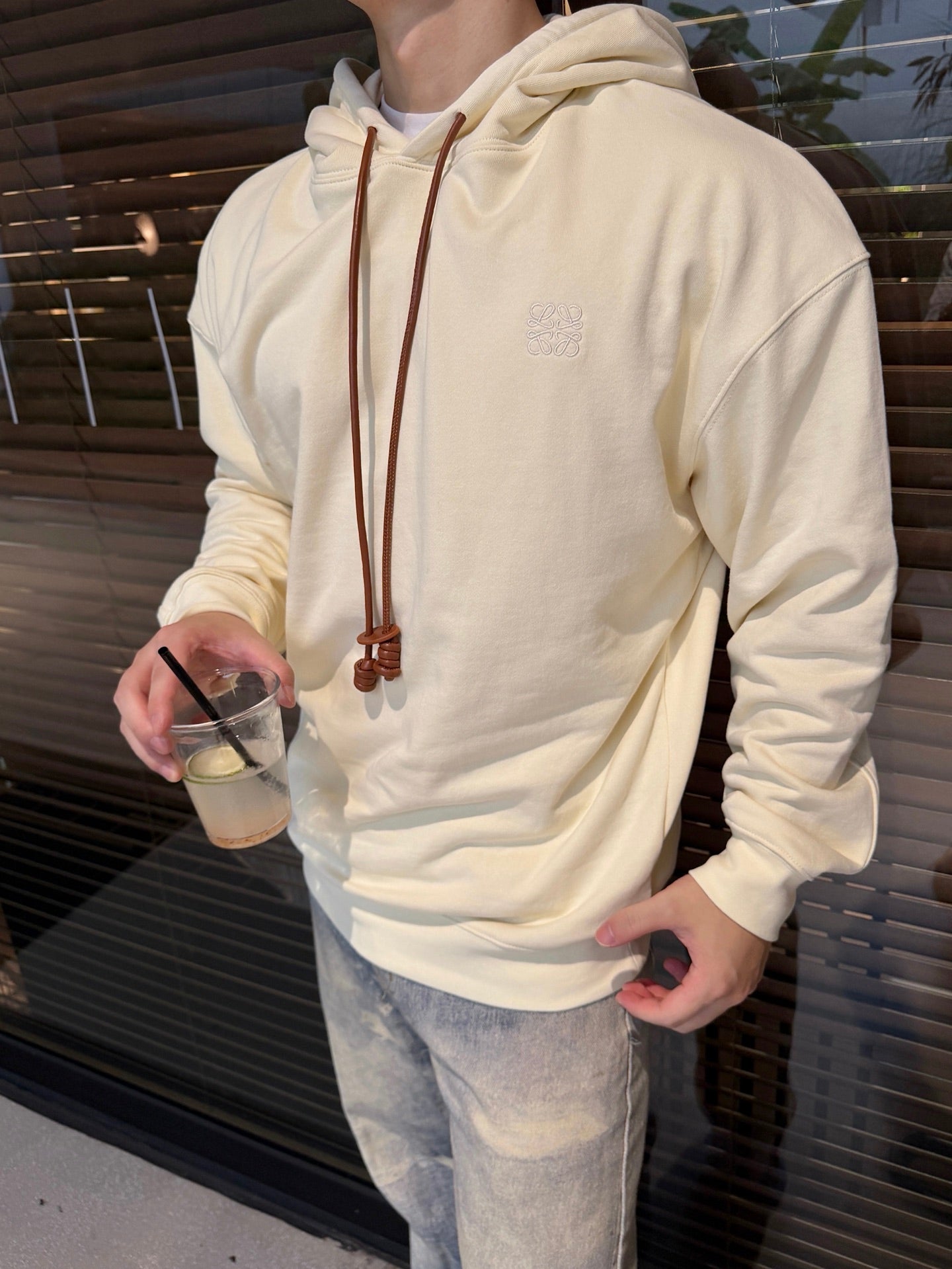 2026 New Style GS Leather Embroidered Hooded Sweatshirt (25196-B10)