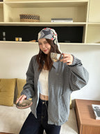2026 Women's GS Triangle Patterned Coat (EE446)