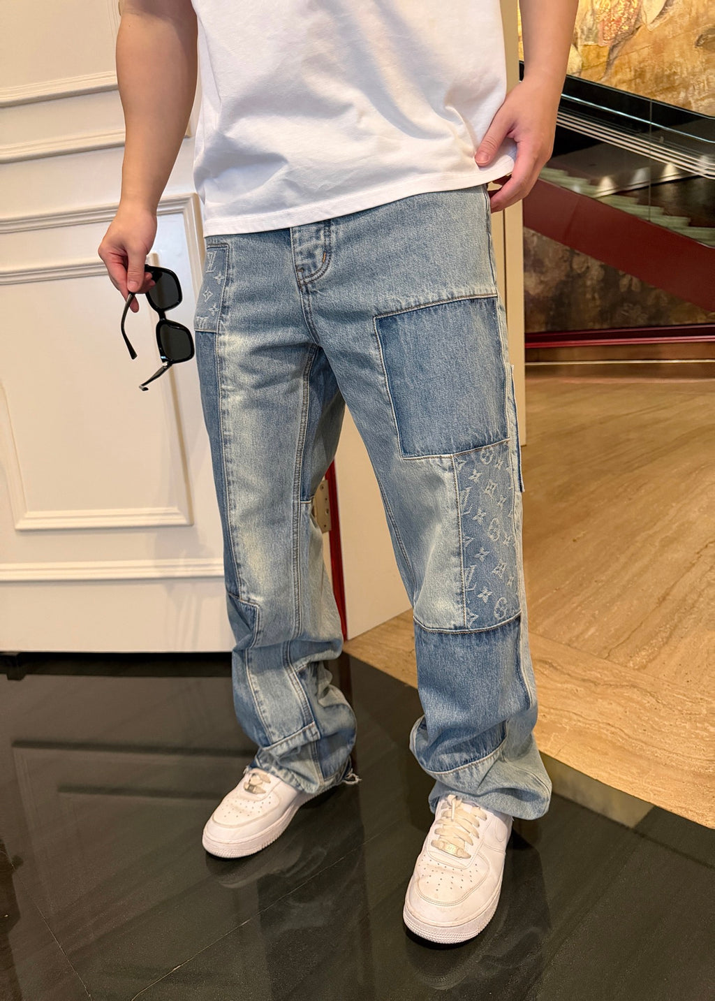 2026 new model GS logo patchwork jeans (BB885-C15)