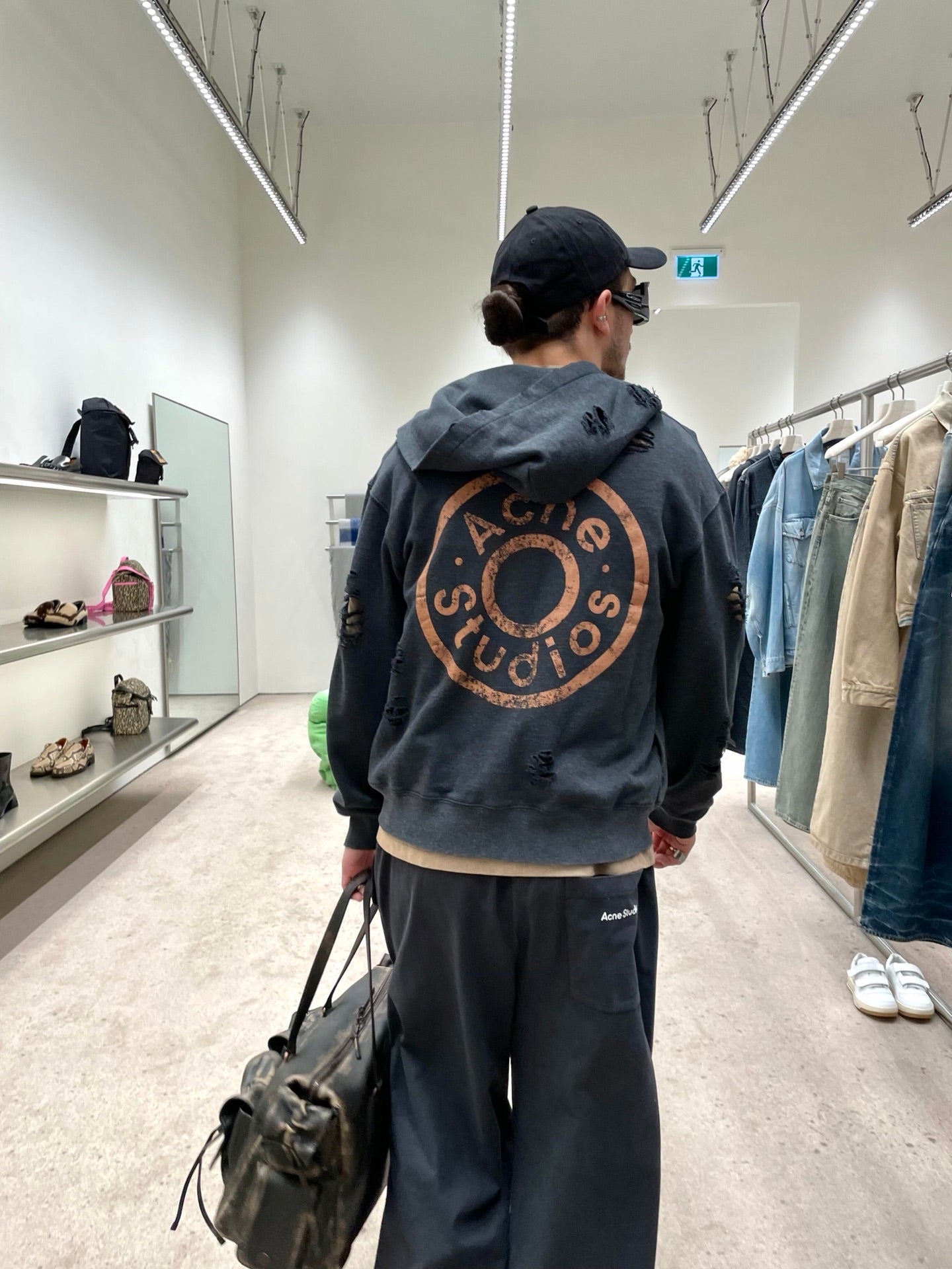 2026 New GS Distressed Logo Zip-Up Jacket with Holes (25303-B75)