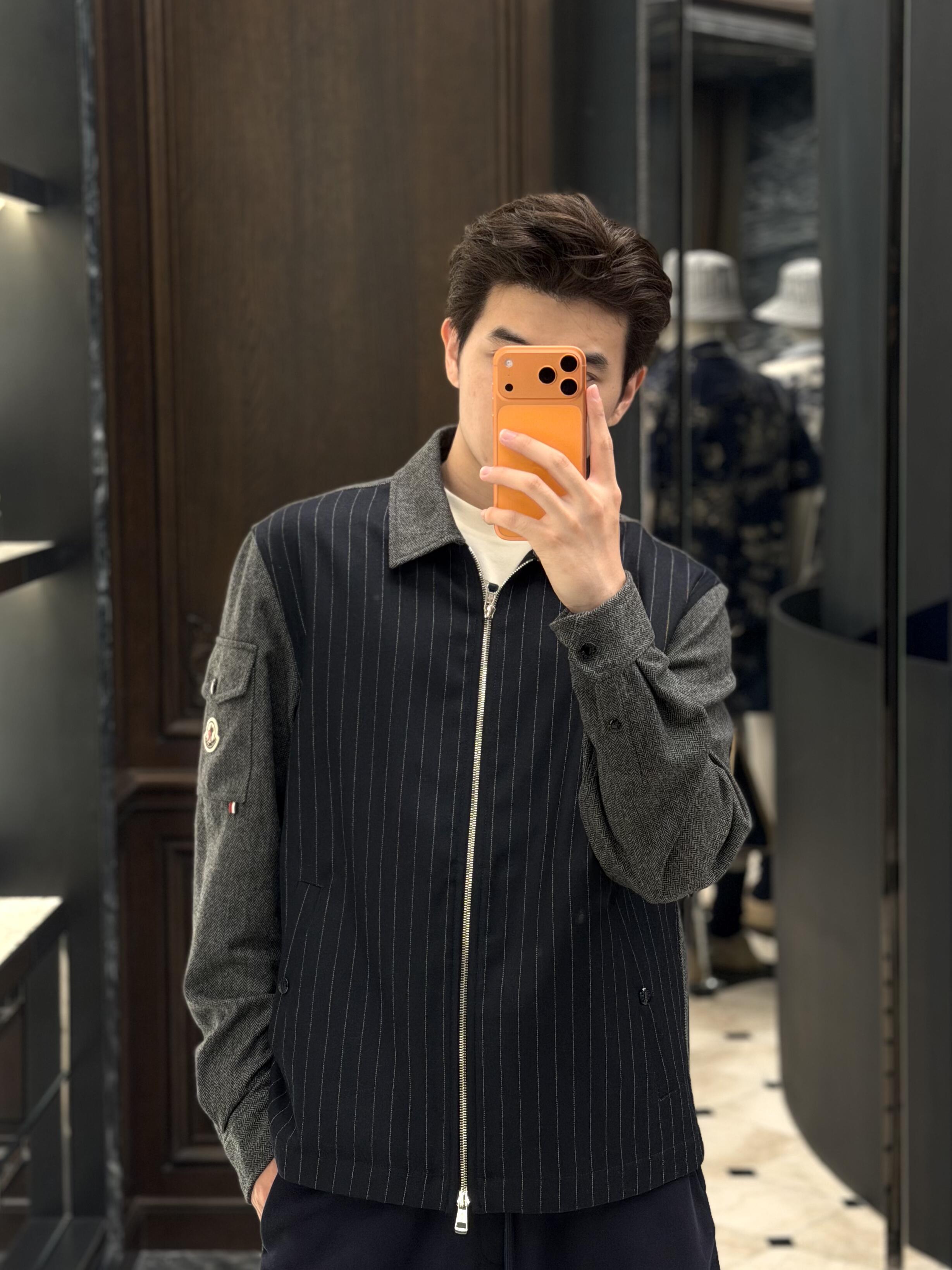 2026 New Model GS Wool Plaid Zipper Jacket (AA667-B95)