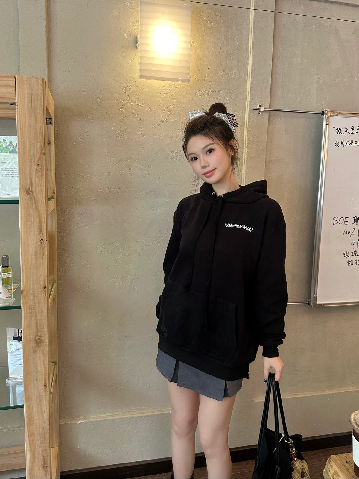 2026 Women's GS Cross-Design Printed Hooded Sweatshirt (DD158)
