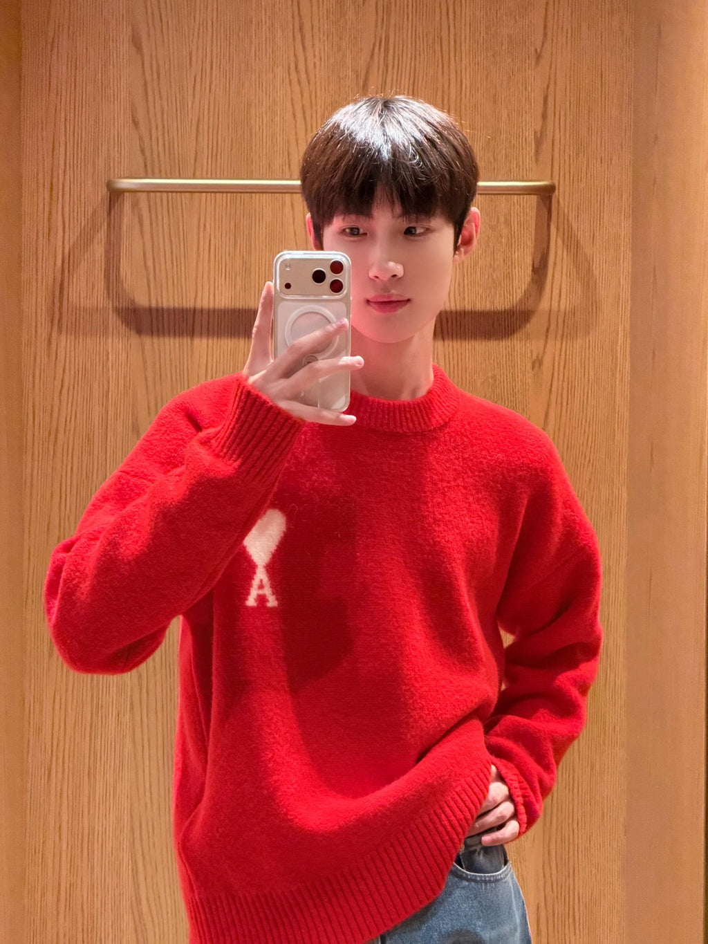 2026 New GS Jacquard Crew Neck Knit (25374-B30)