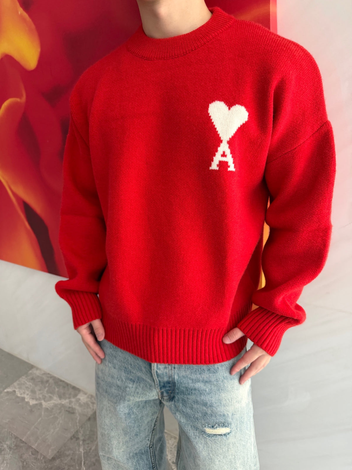 2026 New GS Jacquard Crew Neck Knit (25374-B30)