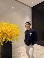 2026 New GS Jacquard Crew Neck Knit (25374-B30)