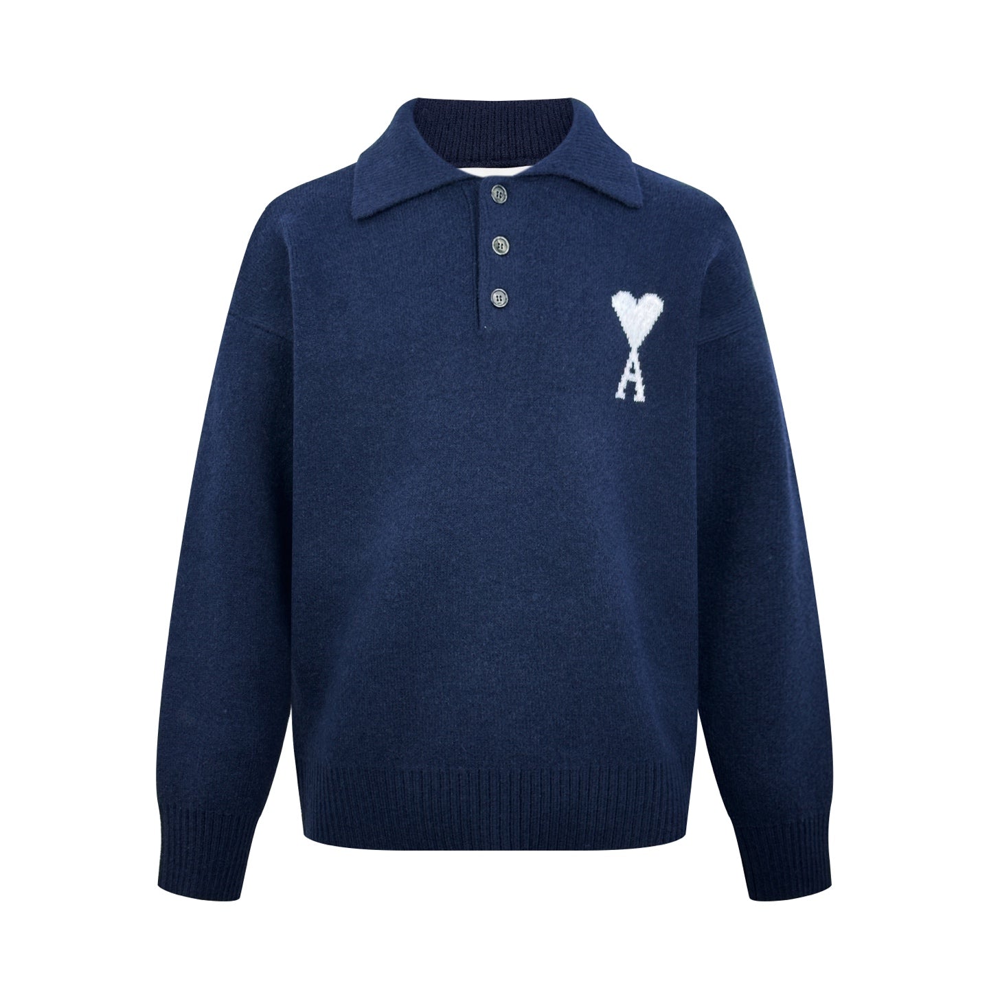 2026 New Model GS Heart Patterned Knitted Polo Shirt (AA648-B25)