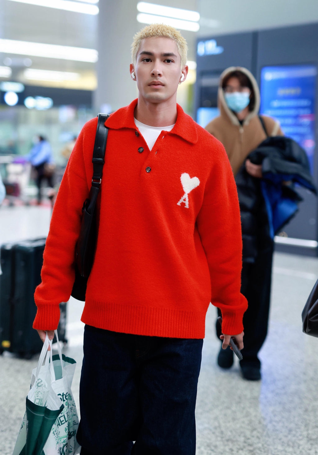 2026 New Model GS Heart Patterned Knitted Polo Shirt (AA648-B25)