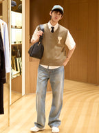 Heart GS Patterned Knitted Jacket (AA658-A75)