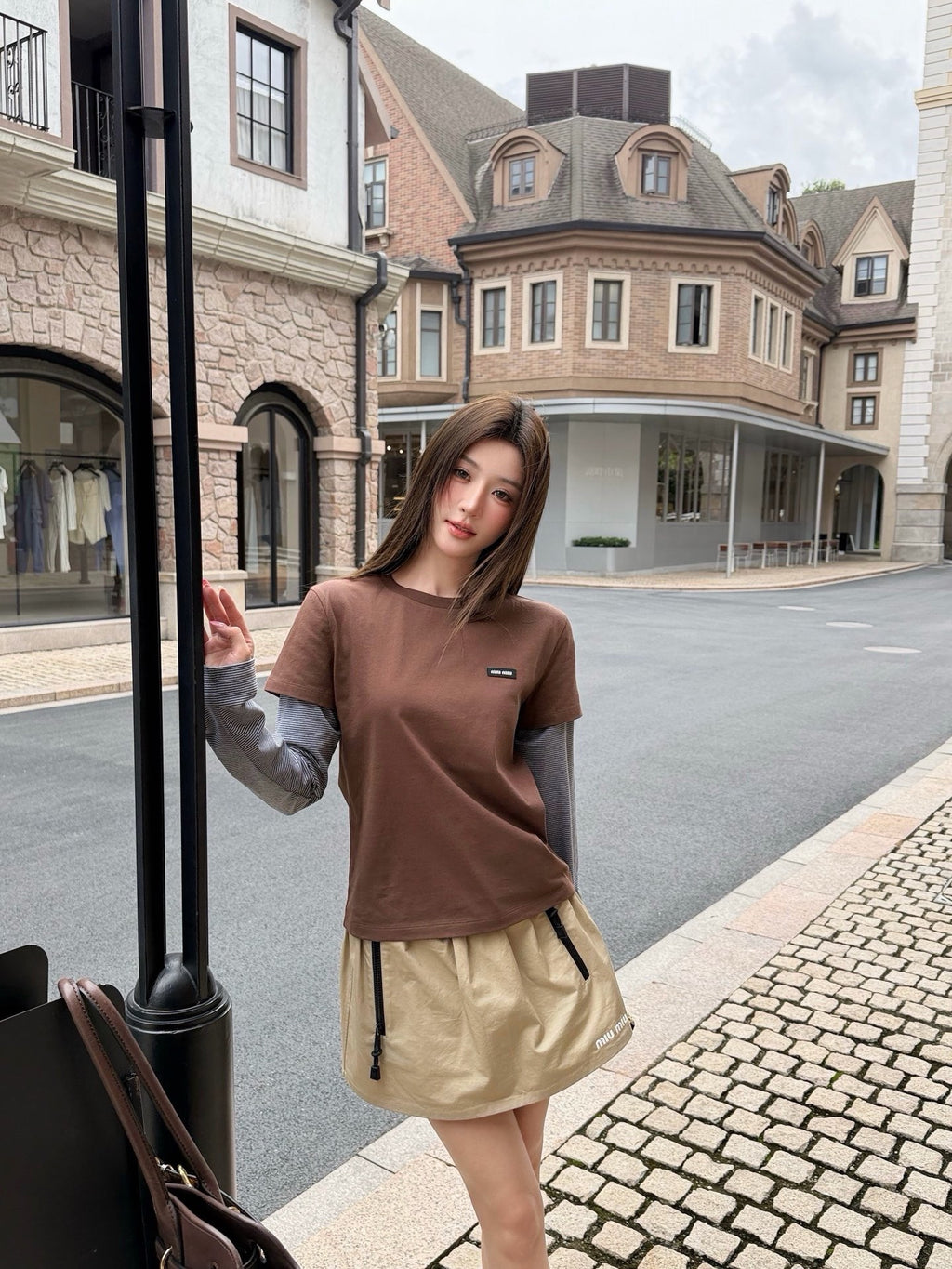 2026 Women's GS Logo Drawstring Mini Skirt (FF807)