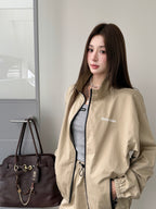 2026 Women's GS Logo Zipper Coat (FF806)